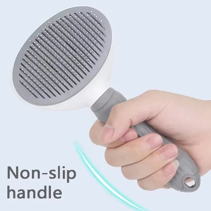 Pet Grooming Brush - Easy Clean Self-Cleaning Button