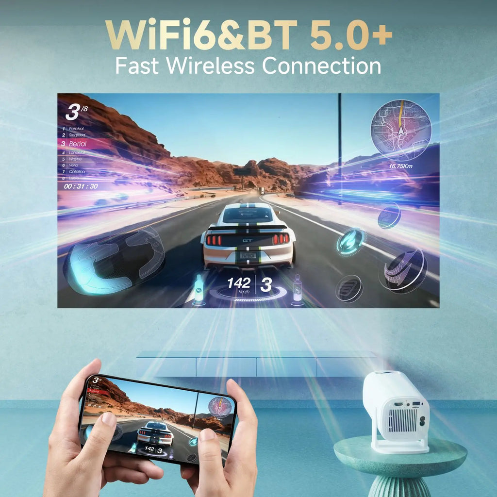 Smart Mini WiFi Projector - Home Theater & Movie Nights